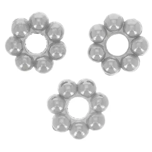 3mm 304L stainless steel spacer flower x10