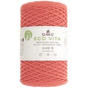 DMC 3mm recycled cotton cord spool - Eco Vita 4 - Light corail x 200m|raw }}