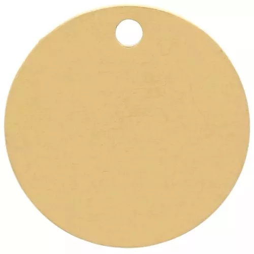12mm 304L stainless steel Medal charms to engrave - Gold x4