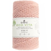 DMC 3mm recycled cotton cord spool - Eco Vita 4 - Salmon pink x 200m