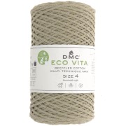 DMC 3mm recycled cotton cord spool - Eco Vita 4 - Grey green x 200m