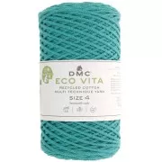 DMC 3mm recycled cotton cord spool - Eco Vita 4 - Turquoise green x 200m