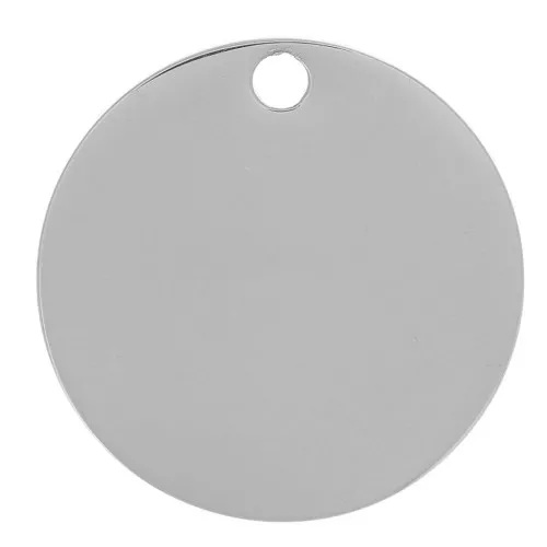 12mm 304L stainless steel Medal charms to engrave x4