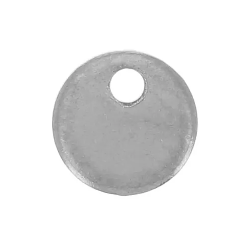 8mm Stainless steel 304L Medal charms to engravel x4