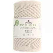 DMC 3mm recycled cotton cord spool - Eco Vita 4 - Natural x 200m