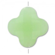 Faceted clover 20 mm green Opal x1|raw }}