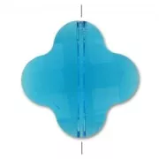 Faceted clover 20 mm Indicolite x1
