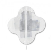 Faceted clover 20 mm Crystal x1|raw }}