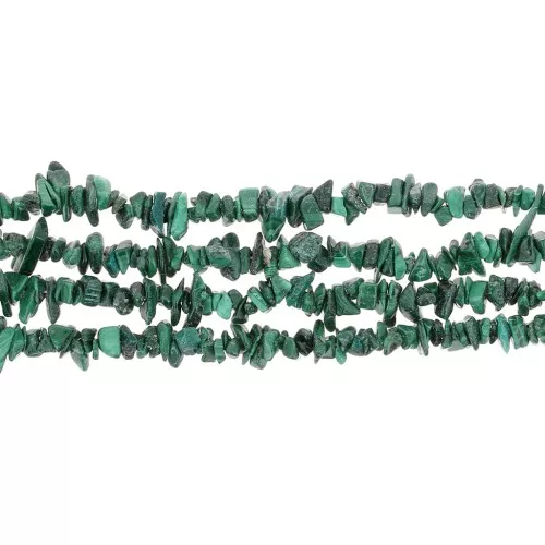 3-5mm Chips gemstone beads - Malachite x80cm