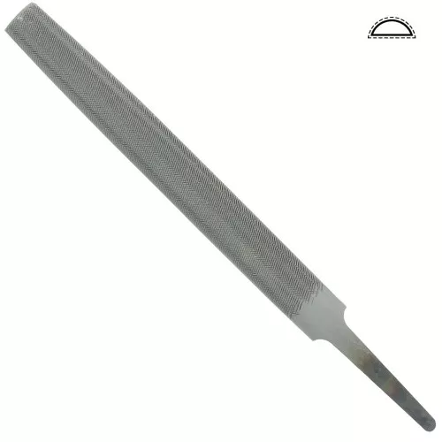 140x11mm Half-round file - medium grain - jewelry tools x1