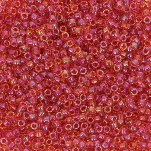 Toho Seed beads 15/0 TO15R241 - Inside color Light Topaz Rainbow - Mauve Lined x8g