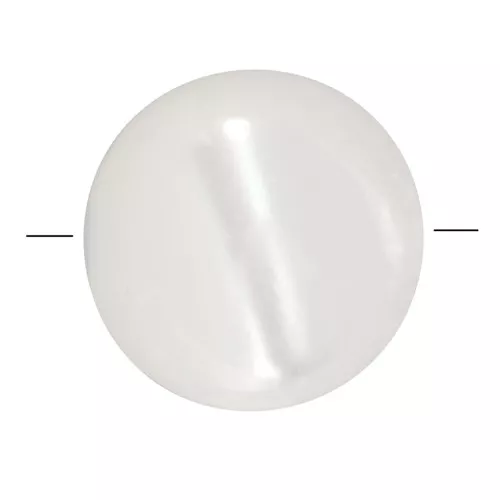 Mother-of-Pearl Round Pucks  6mm Natural x20