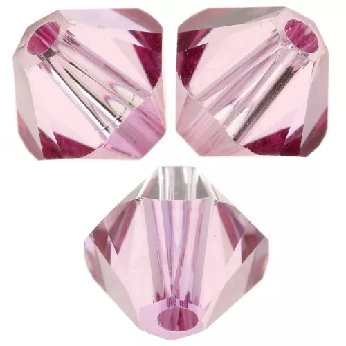 5mm PureCrystal 5328 Crystal Bicones - Dark Rose x20