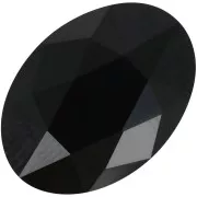 14x10mm PureCrystal 2603 Cabochon - Jet x1