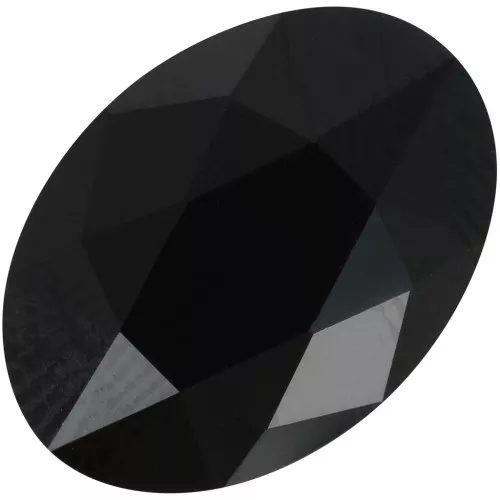 14x10mm PureCrystal 2603 Cabochon - Jet x1