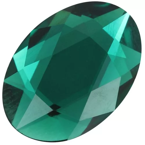 14x10mm PureCrystal 2603 Cabochon - Emerald x1