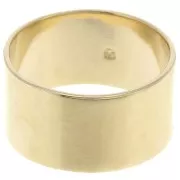 10mm wide ring - Size 51 - 3-micron gold-plated x1