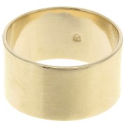 10mm wide ring - Size 49 - 3-micron gold-plated x1|raw }}