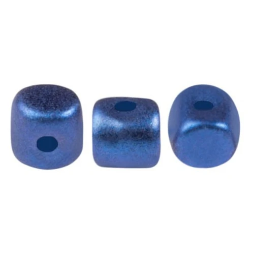 2.5x3mm Minos® by Puca® - Caribbean Blue Metallic Mat x5g