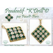 2.5x3mm Minos® by Puca® - Green Forest Metallic Mat x5g