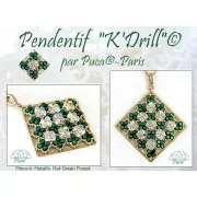 2.5x3mm Minos® by Puca® - Green Forest Metallic Mat x5g