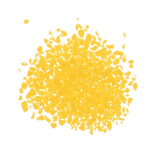 Glass bead shavings - for resin - Yellow x20g