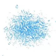 Glass bead shavings - for resin - Blue x20g