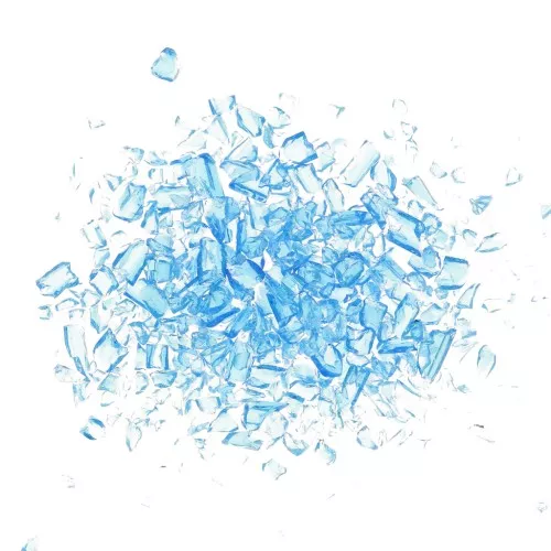 Glass bead shavings - for resin - Blue x20g