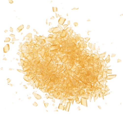 Glass bead shavings - for resin - Transparent Ochre x20g