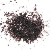 Glass bead shavings - for resin - Black x20g