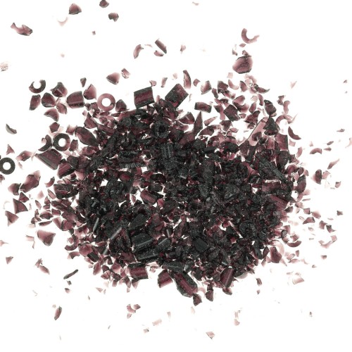 Glass bead shavings - for resin - Black x20g