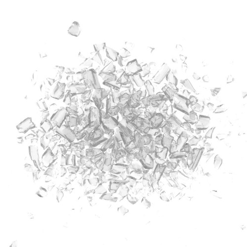 Glass bead shavings - for resin - Grey x20g