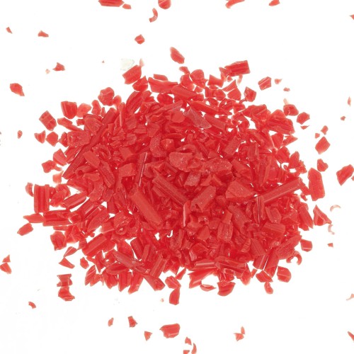 Glass bead shavings - for resin - Red x20g