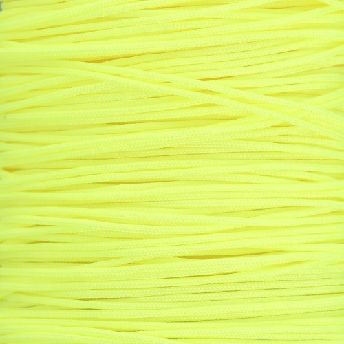 0.5mm braided nylon thread - Neon yellow x9m 