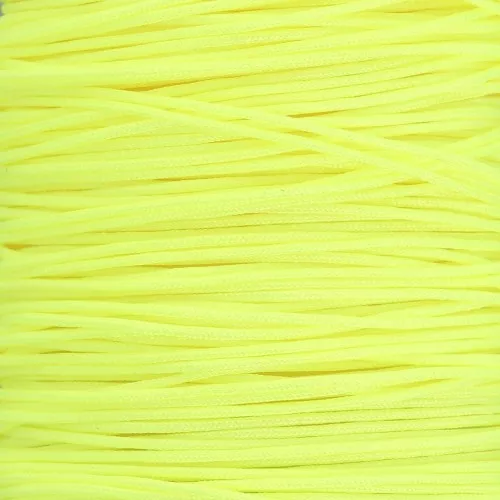 0.5mm braided nylon thread - Neon yellow x9m
