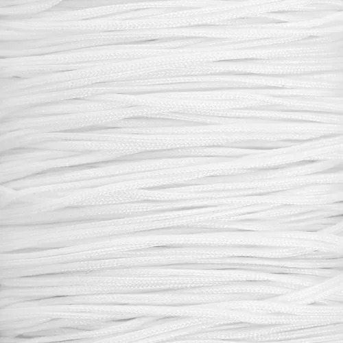 0.5mm braided nylon thread - White x9m