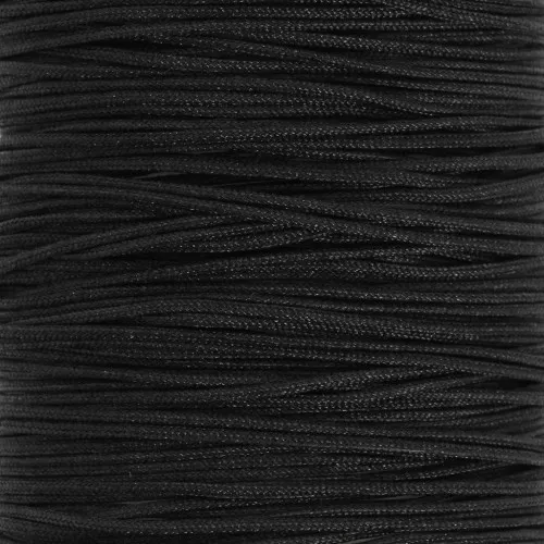 Braided Nylon Thread - Jade Thread 0.5 mm - Black x 9 m