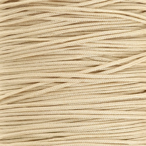 0.5mm braided nylon thread - Beige x9m 