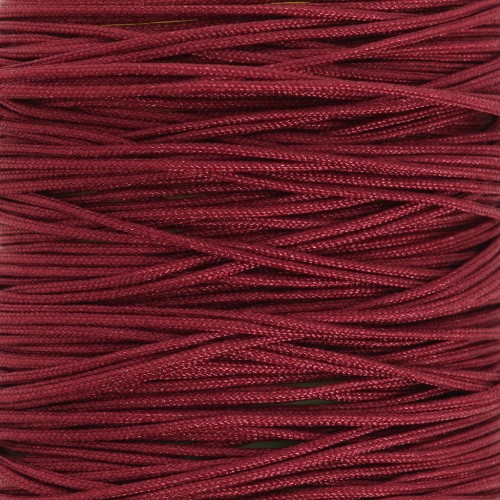 0.5mm braided nylon thread - Burgundy x9m 