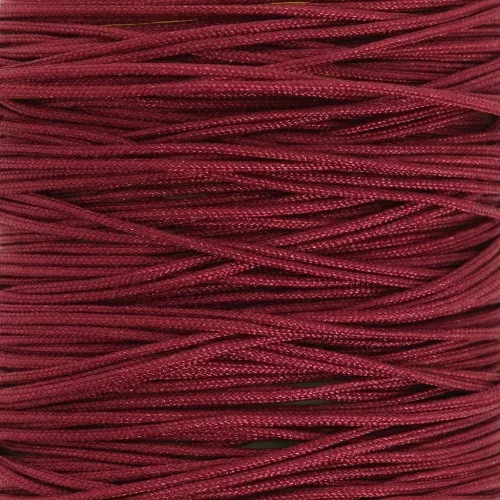 0.5mm braided nylon thread - Burgundy x9m