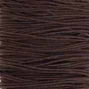 0.5mm braided nylon thread - Dark brown x9m 