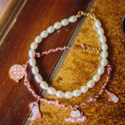 Rice grain freshwater pearls - 8x6 mm - Grade A White x15