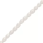 Rice grain freshwater pearls - 5x4 mm - Grade AA- White x10