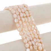 11x10mm Irregular baroque freshwater pearls - Grade AA Fishing x5