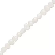 5mm Irregular baroque freshwater pearls - Grade AA White x10