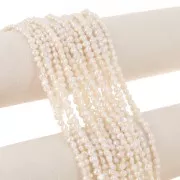 5mm Irregular baroque freshwater pearls - Grade AA White x10