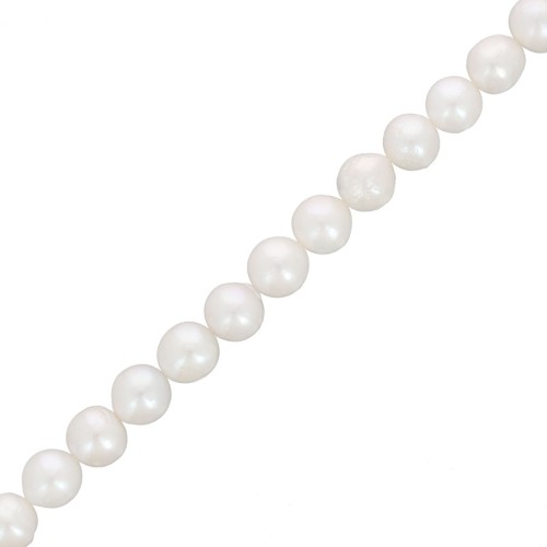 10mm Edison freshwater pearls - Grade AA White x4