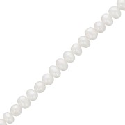 Irregular oval baroque freshwater pearls 4.5x4 mm - Grade AA White x10