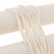 5x4mm Oval freshwater pearls - Grade AA- White x6