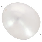 11x10mm Freshwater Pearl Oval Irregular - Grade A White x1|raw }}